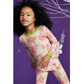 Pink Vintage Stretch Kids' Long Sleeve 2 Piece Pajamas